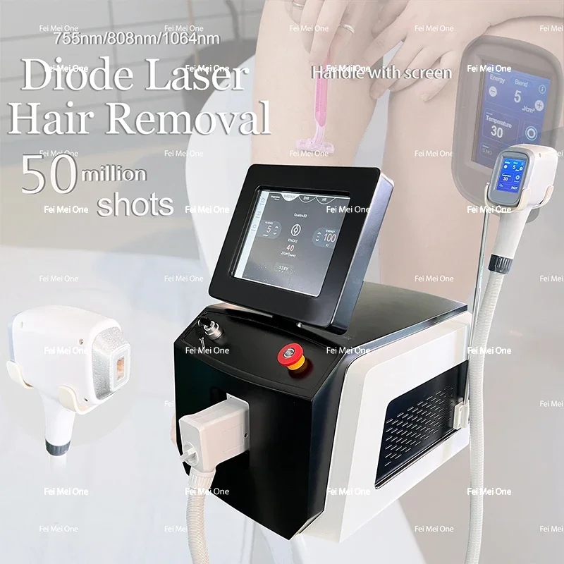 3500W Laser Painless Permanen 3Wavelength Diode Laser Hair Removal Machine Ice Platinum Cooling System Healthy Beautiful