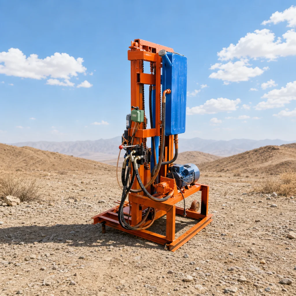 Customized Hydraulic System Water Well Drilling Rig 100m Deep Small and Convenient Domestic Type for Smallholding Water Supply