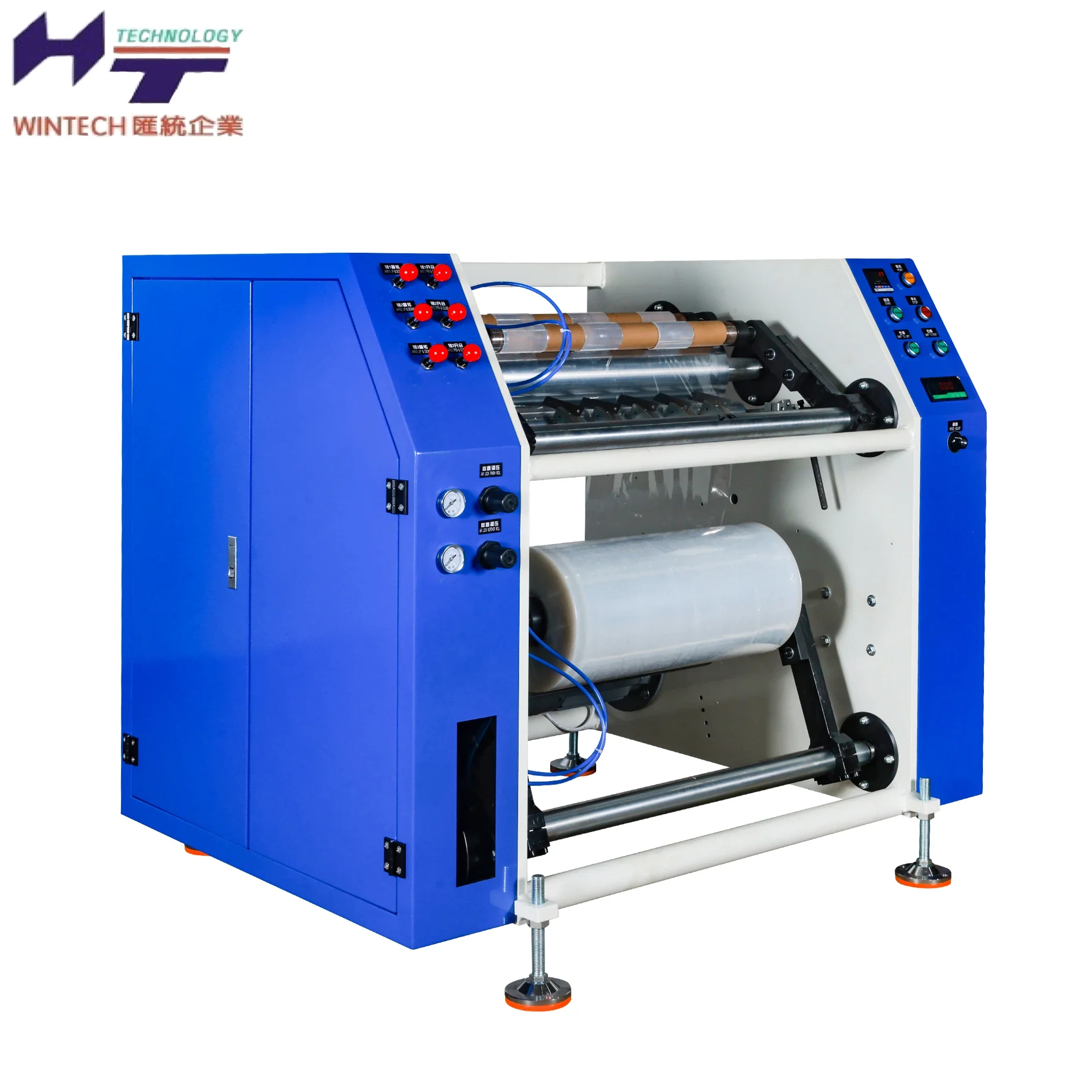 CE Standard Coreless Rewinding Slitting Machine for Stretch Film China Rewinding Machine