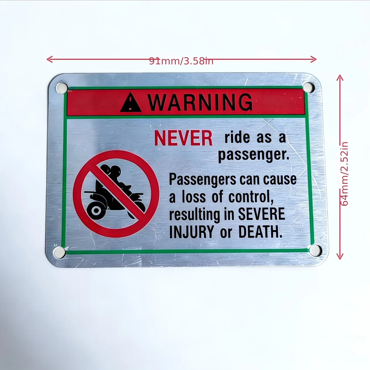 Useful Four Individual Labels Off-Road Vehicle Warning Sign For ATV Sand Buggies Big Bull Four-Wheel Sand Buggy Warning Labels