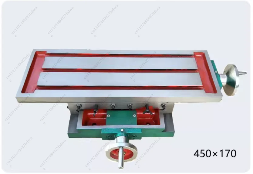 Precision Cross Slide Heavy-Duty Drilling And Milling Workbench 450x170MM Multi-Function Guide Rail Hand-Operated Small Platform