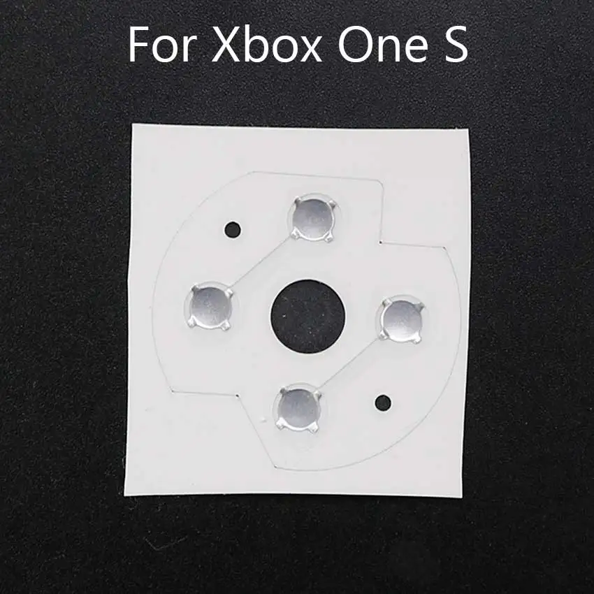 YuXi 4pcs Conductive Film Sticker for Xbox One S Controller Replacement D-Pad Button Metal Dome Snap for Xbox Series X/S