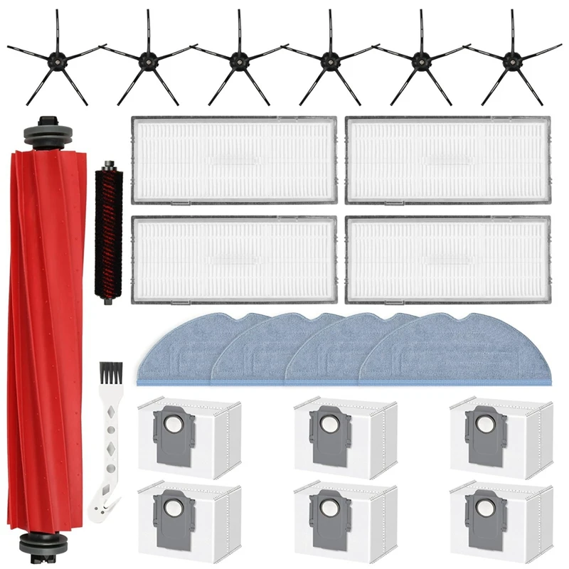 A44F-Набор аксессуаров для робота-пылесоса Roborock S7 Maxv Ultra S7 Pro Ultra, основная щетка, фильтры, подушечки для швабры
