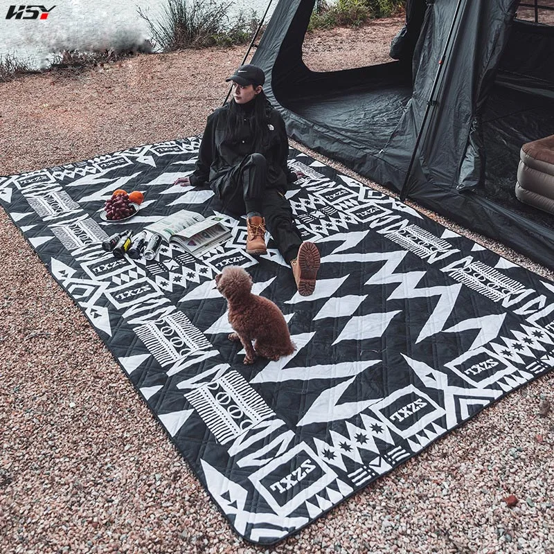 Picnic Mat Camping Hiking Outdoor Camping Beach Folding Camping Mat Thickened Waterproof Lawn Cloth Camping Equipment Mat