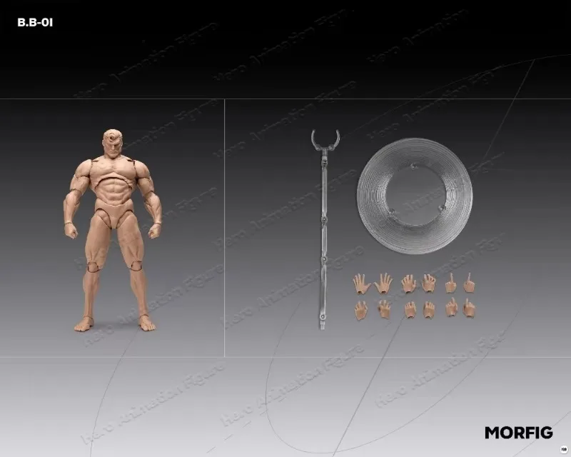 

In Stock INART MORFIG Blank Male Body 1/12 Action Figure (BlankBody-01) Action Model Toy QUEEN STUDIOS WF Collection