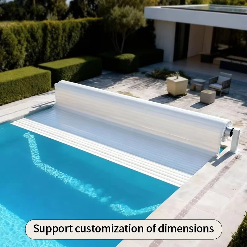 Automatic Pool Cover System Computer Controlled UV Protection Custom Size CE RoHS Water Crown