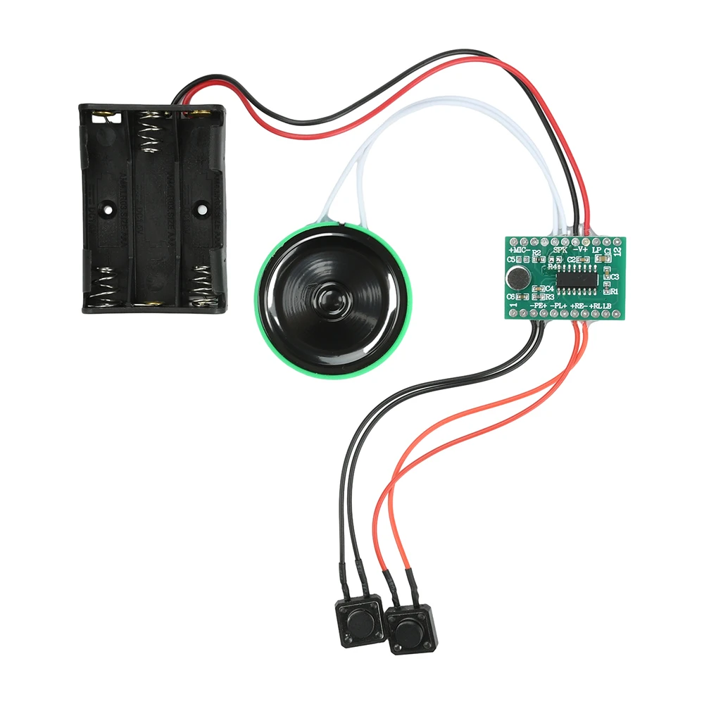 60 Second Recording Module 60S Dual Button Recorder DIY Electronic Greeting Card Birthday Cards Holiday Gifts