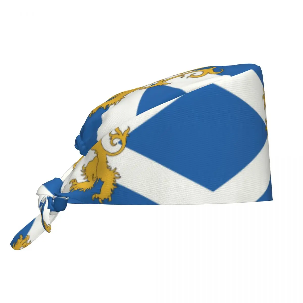 اسكتلندا العلم الاسكتلندي مع الأسد تنفس فرك قبعة الجراحية فرك قبعات ممرضة قبعة طبية العمل الدعك قبعة للجراحة الطبية