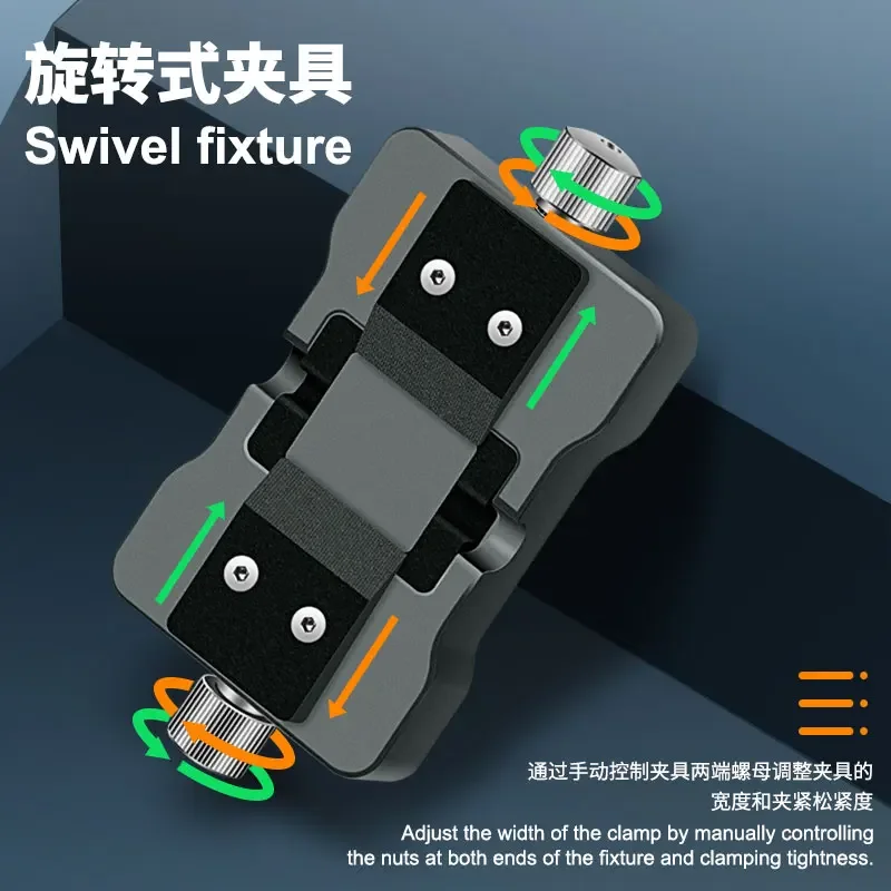PPD Precision Universal Chip IC Fixture supporto per dispositivo rotante C210 saldatore testa riscaldamento Clip di riparazione per Slot per schede di precisione