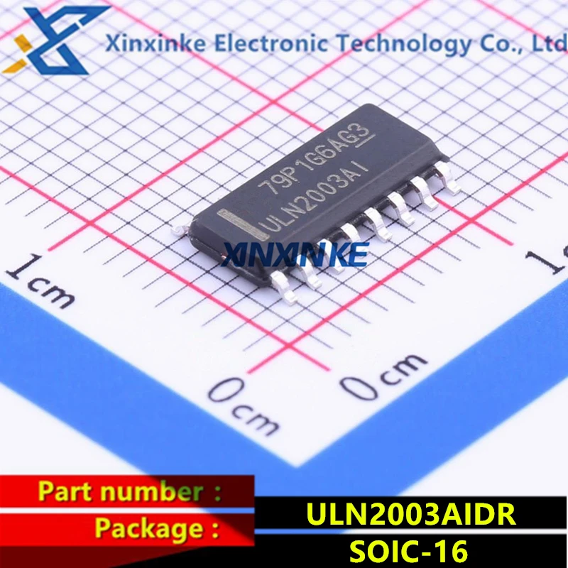 

ULN2003AIDR ULN2003AI SOIC-16 Darlington Transistors High-voltage High-current Darl Transistor Array SMD Chip Brand New Original