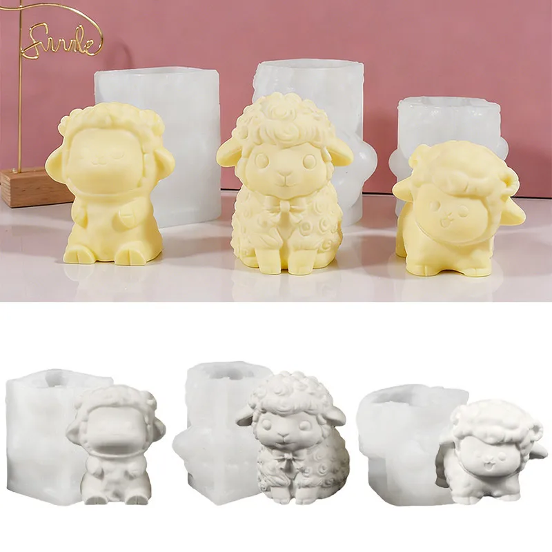 

Хит продаж: 3D-форма из силикона в виде мультяшного ягненка для ароматических свечей, мыла, смолы, гипса, украшений, подарков, ручной работы, для создания уютного домашнего декора