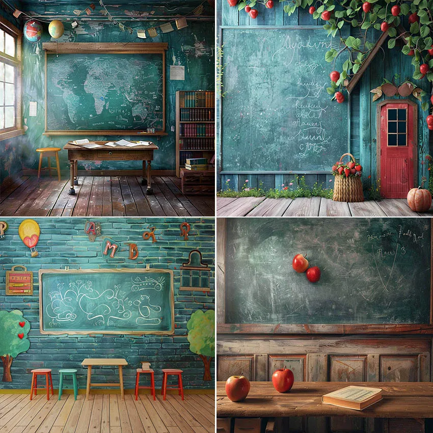 

Mehofond Photography Background Back To School Chalkboard Classroom Children Birthday Party Portrait Decor Backdrop Photo Studio