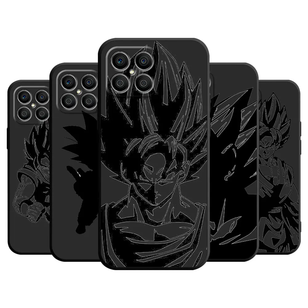 Dragon Anime Case For Honor 90 Lite 8X 20 70 X8 X8A X9a X7 X6 50 Magic5 Pro 4 Black Soft Phone Funda