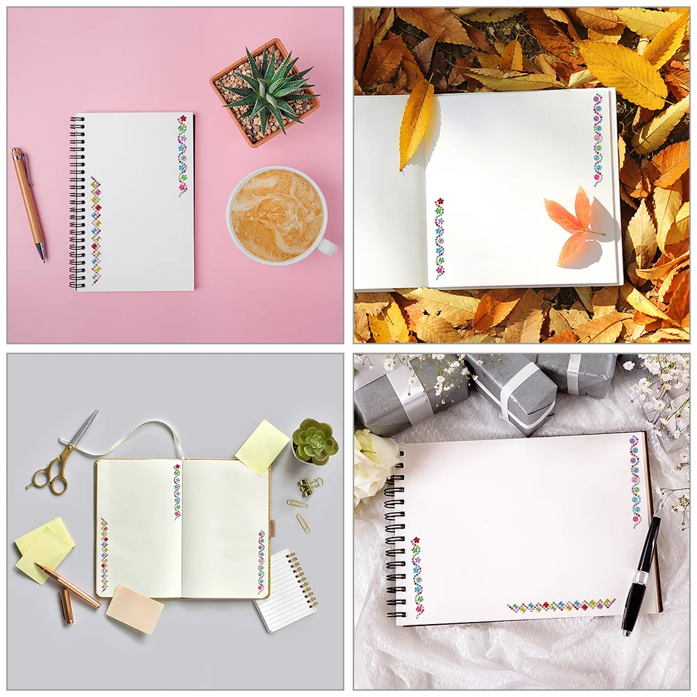 

Acrylic Rhinestone Tapes 8 Rolls Self-Adhesive for Scrapbook Photo Frame Decor Crafts Bling Strips Rhinestone Tape