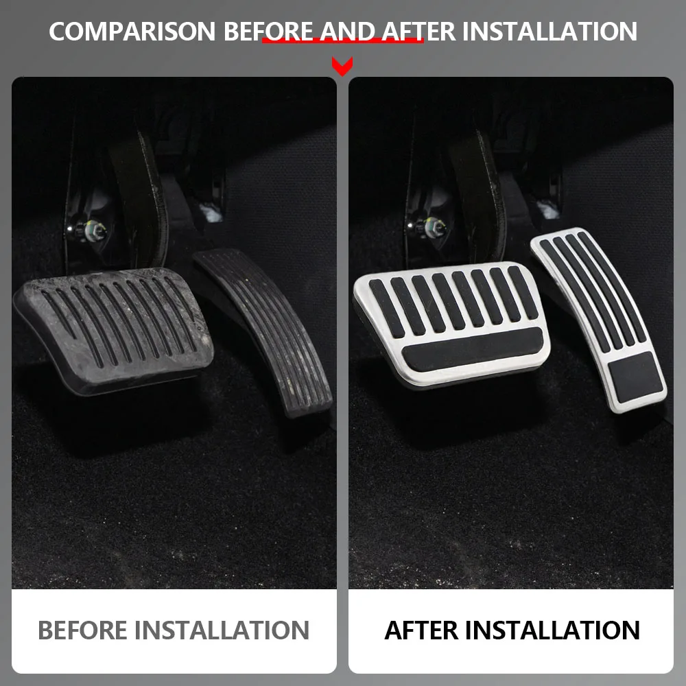 For BYD Atto 3 Atto3 2022 2023 2024 2025 Pedals Gas Accelerator Brake Pedal Cover Non-slip Pedal Cover Protector Accessories