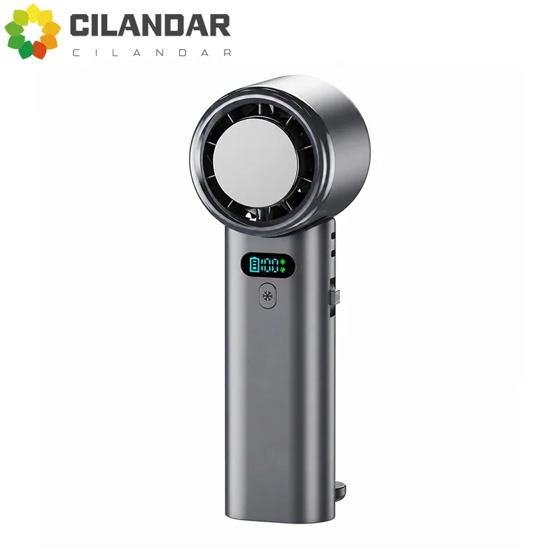 new-100-speeds-handheld-fan-16℃-ice-cooling-5200mah-smart-display-foldable-neck-hanging-desktop-for-outdoor-sports-office-use