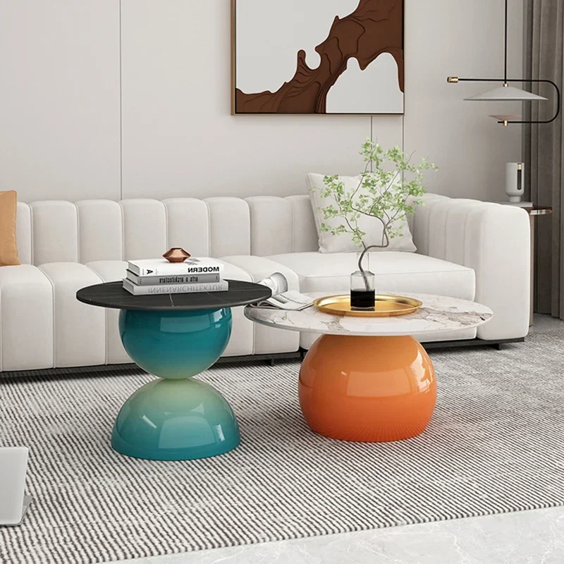 stone coffee table Minimalist Coffee Table Set Free Shipping French Mobile Table Living Room Regale Mesa Centro Home Decoration