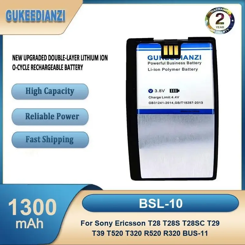 

BSL-10 1300mAh High Capacity Mobile Phone Battery For Sony Ericsson T28 T28S T28SC T29 T39 T520 T320 R520 R320 BUS-11
