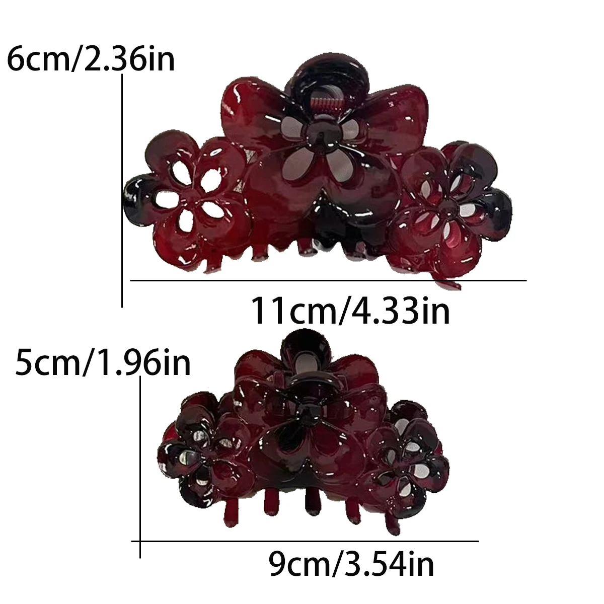 Simple flower big hair clip for women elegant Wild Shark Clip Fashion girl hair claw