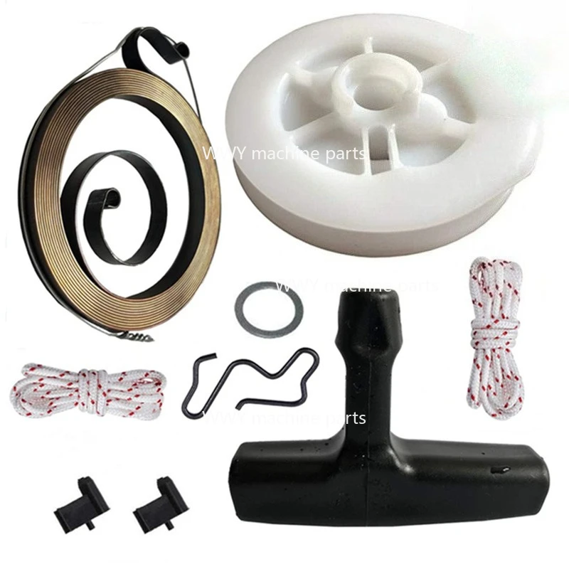 Suitable for Chainsaw MS390 MS290 039 Coil Spring, Rope Wheel, Start Handle, Pull Rope, Claw Accessories