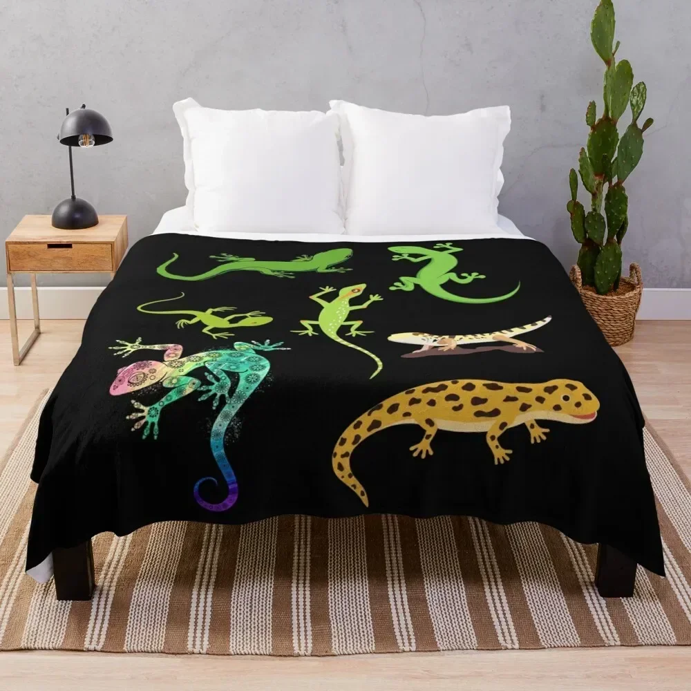 

Gecko-Best gift for gecko lovers Throw Blanket Fade Resistant Durable Throw Blanket