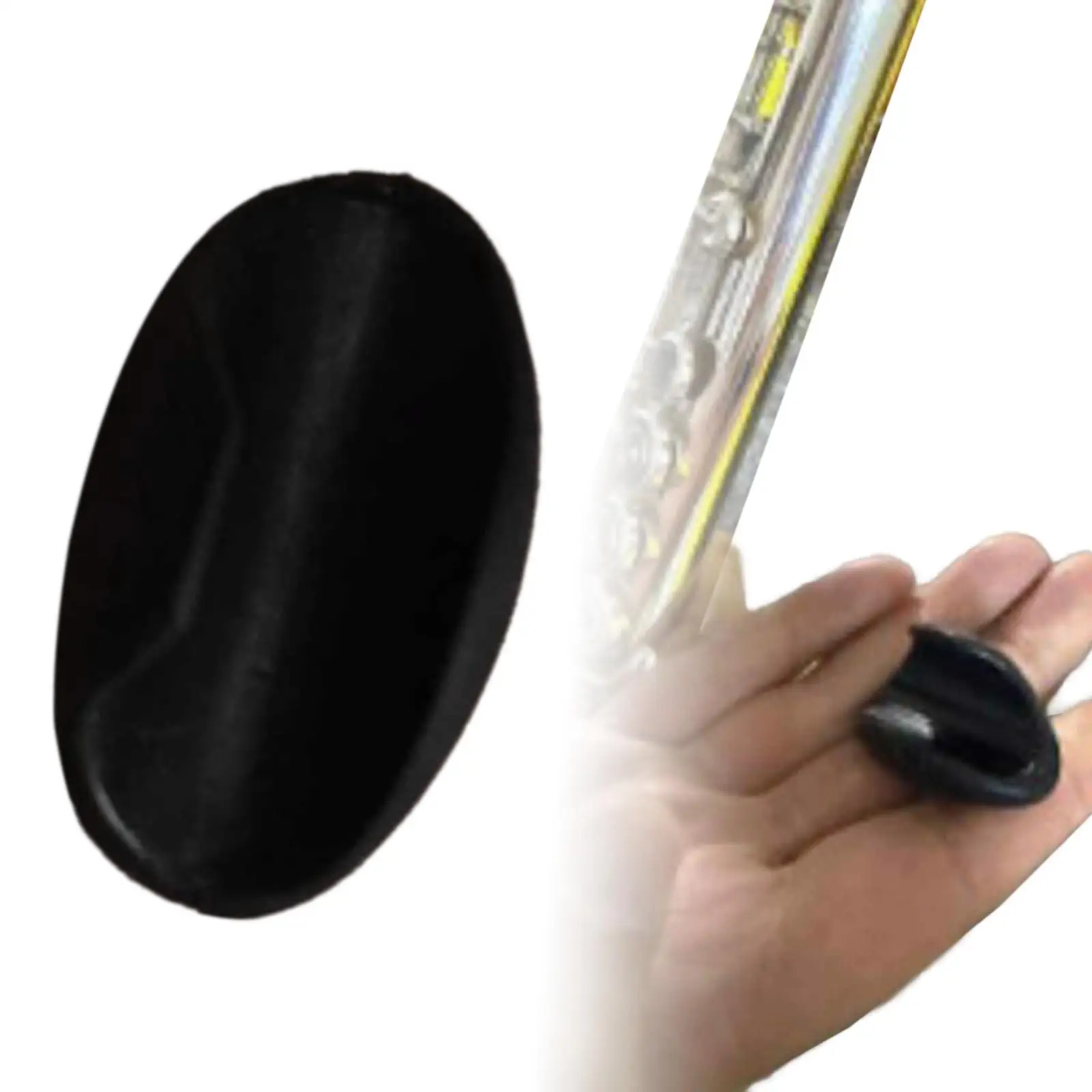 وسادة مسند الإبهام الفلوت، بديلة غير قابلة للانزلاق، غطاء إصبع مريح من السيليكون الناعم للمبتدئين في اللاعبين