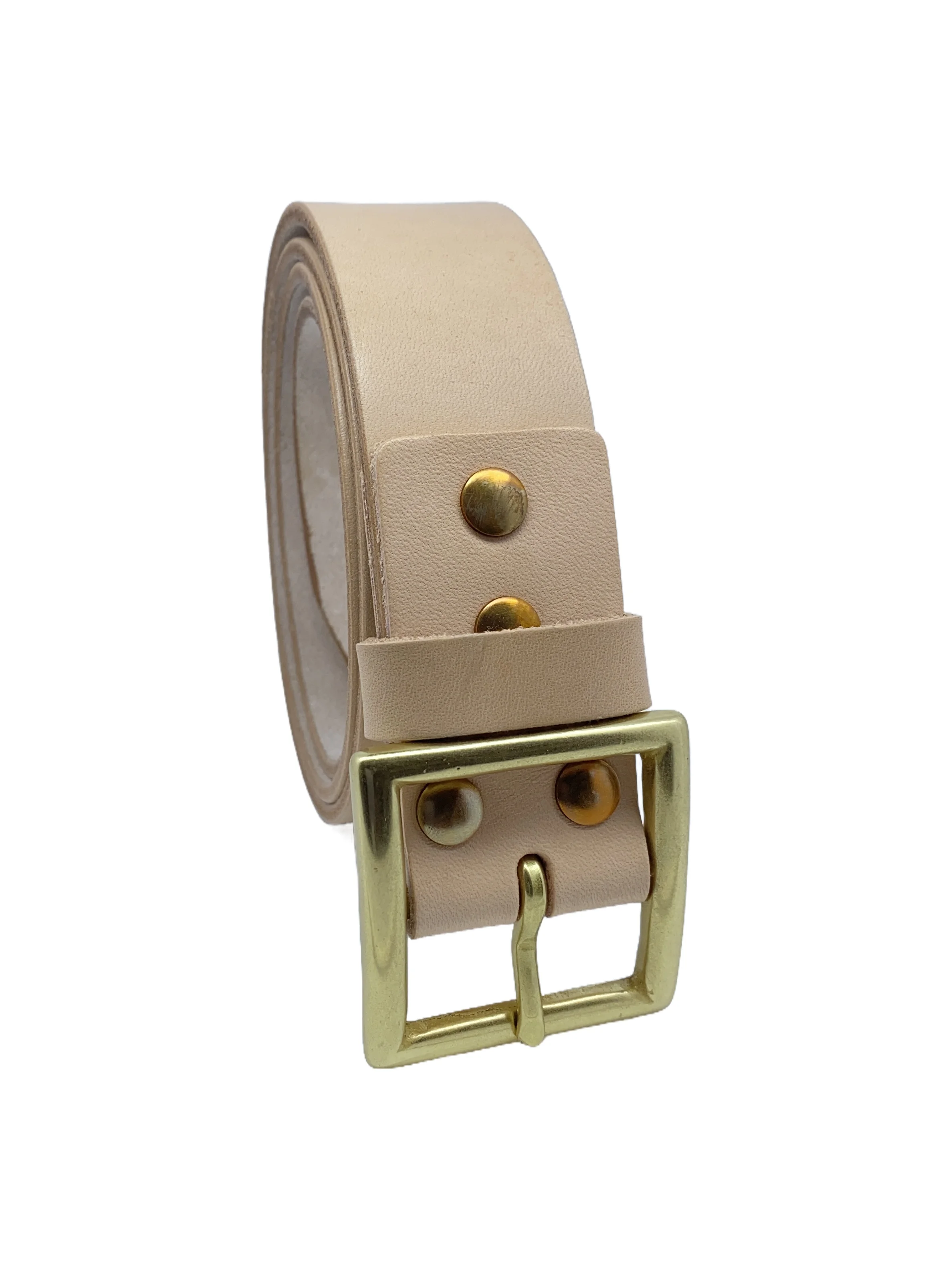 SauceZhan Italian Full-grain Leather Brass Buckle Cowskin Genuine Leather Belt Man Waist Belt Men H Belt Buckle