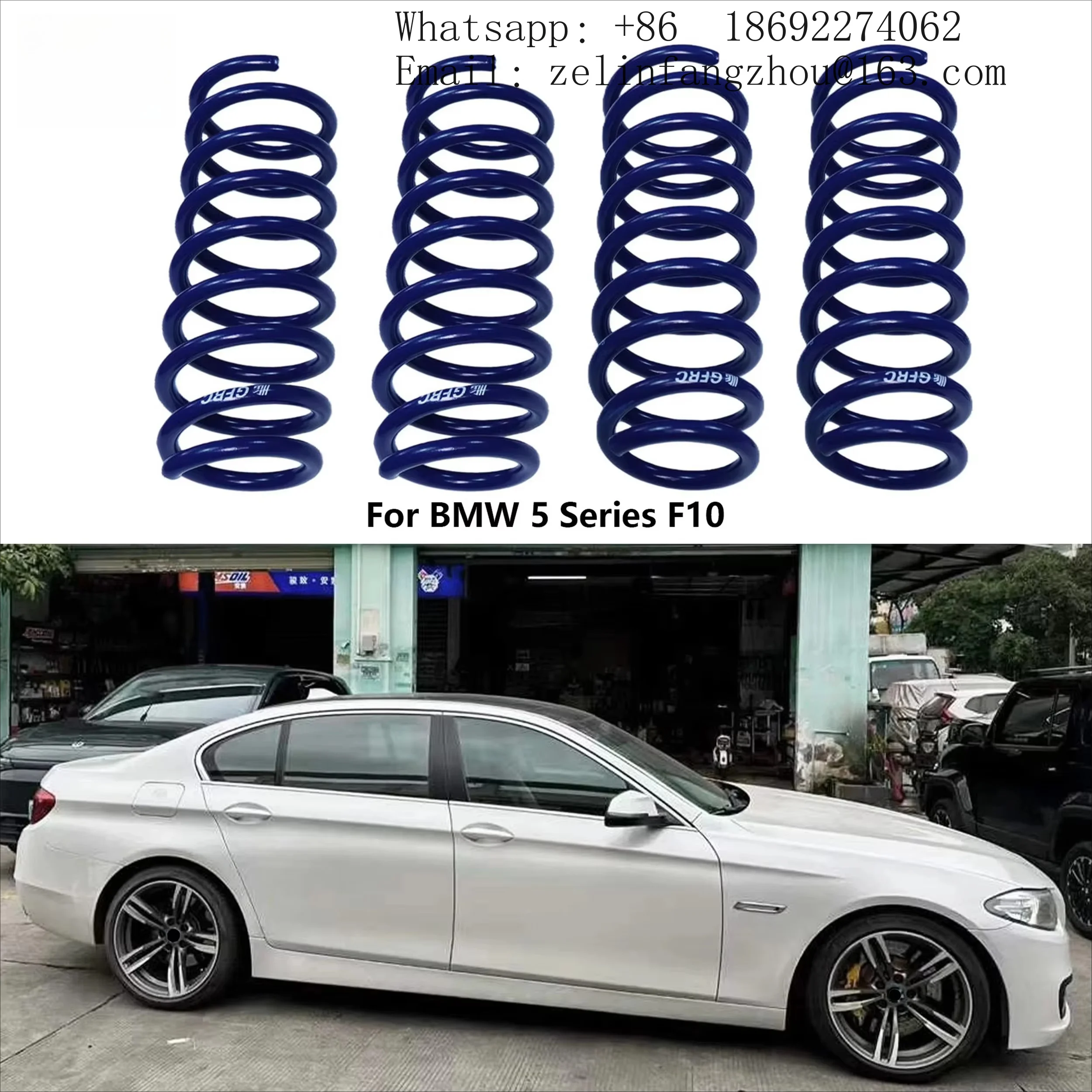 GFRC Lowering Springs Suspension Kit for BMW 5 Series F10 2010-2017 Front Rear Sport Coil Springs Performance Set 4Pcs