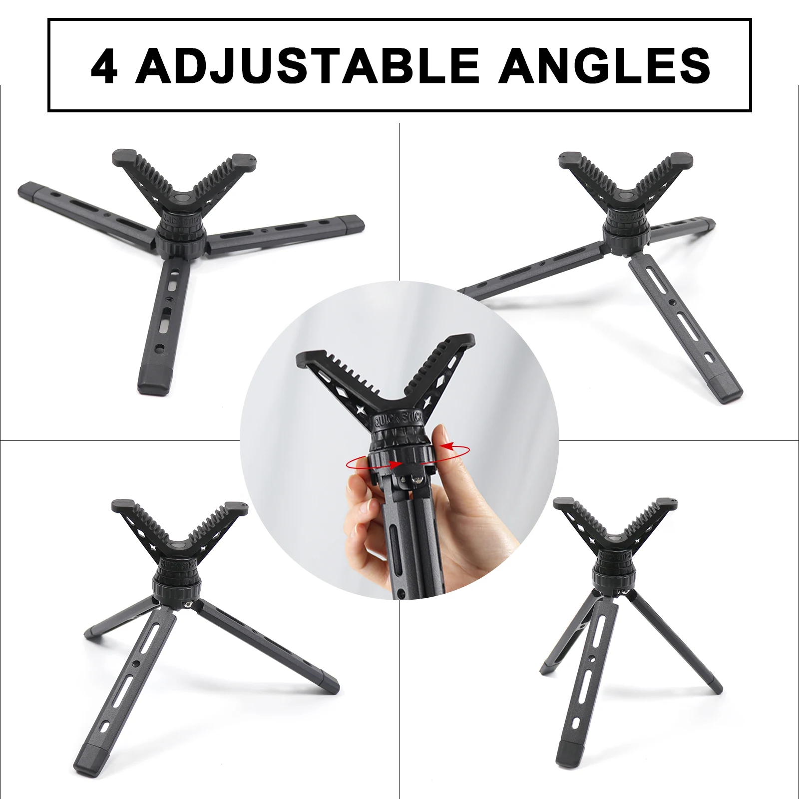 Adjustable Tripod Stand Aluminum Camera Portable Shooting V Yoke Head Professional Mini Tripod Lightweight Stick for Outdoors