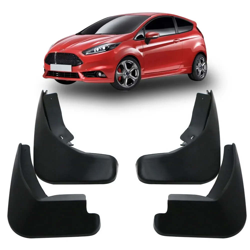 Car Mudguards for Ford Fiesta MK7 Hatchback 2009 - 2017 Mud Flaps Front Rear Fender Splash Guards Cover 4Pcs ABS Accessories