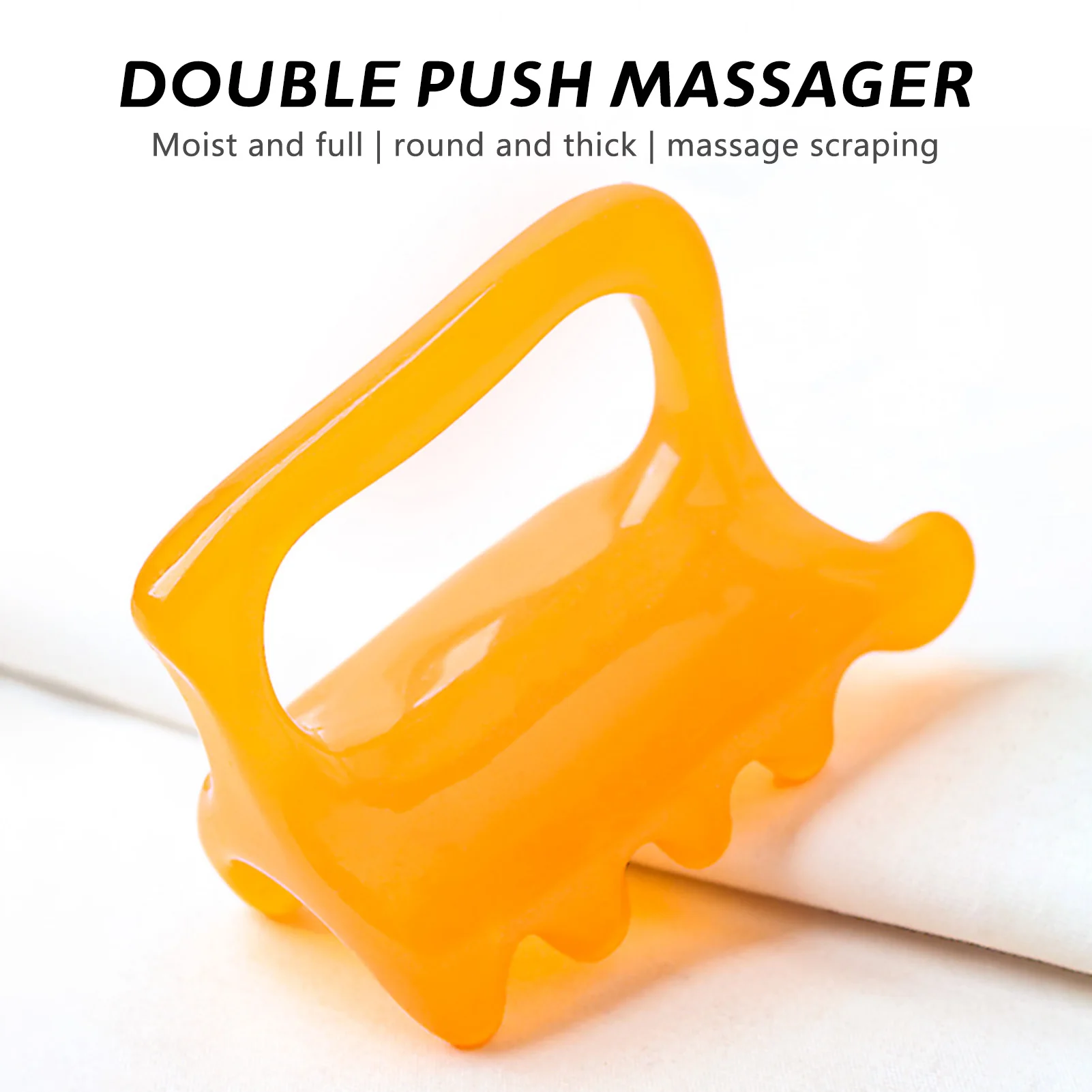 

Double Push Bladder Meridian Spine Massage Stick For Back Gua Stone Scraping Neck Shoulder Acupressure Point Therapy Tool