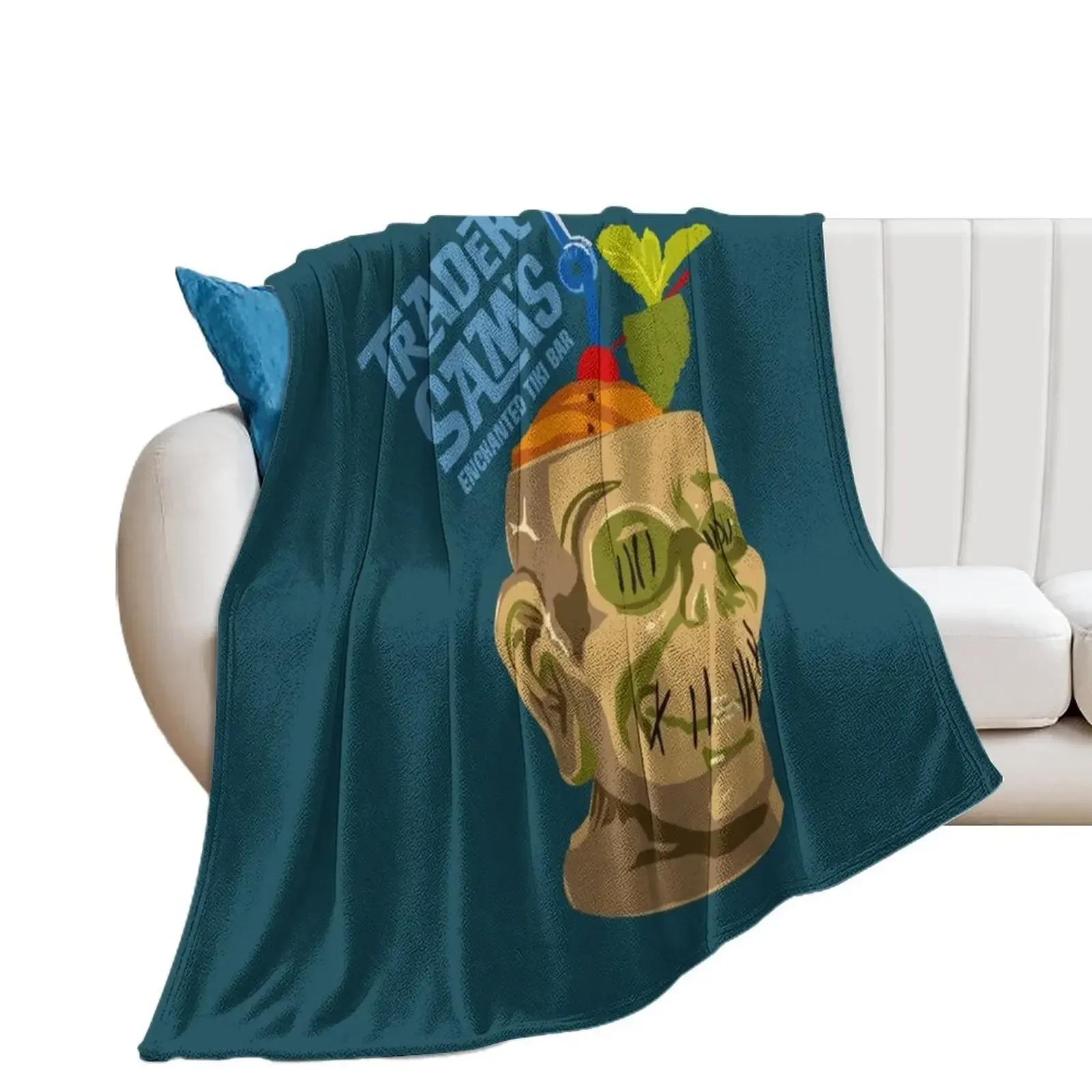 Trader Sam's enchanted tiki bar Throw Blanket Shaggy heavy to sleep Quilt christmas gifts Blankets