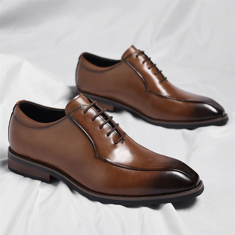 

Men's shoes, leather shoes, plus-size leather shoes, fashionable business formal shoes, trendy British dress shoes