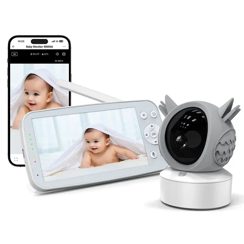 【CHIMU HOME】 2025 WiFi Audio Baby with Camera 1080p USB Charger for Health Baby Monitoring Small Smart Home Baby