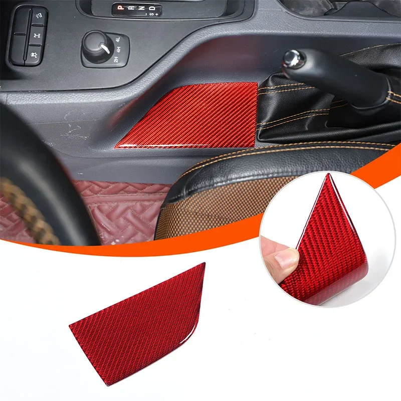 

For Ford Ranger 2015-2021 soft carbon fiber car styling car handbrake slot pad sticker car interior protection accessories