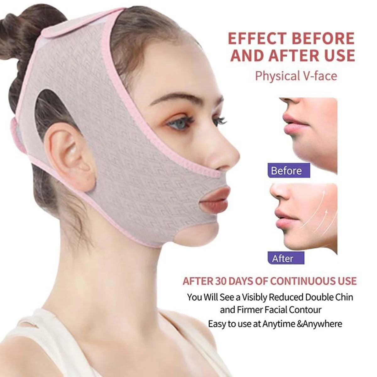 Face Lift V Shaper Mask Facial Slimming Bandage Chin Cheek Lift Up Belt Anti Wrinkle Strap Beauty Neck Thin Lift Face Care Tools