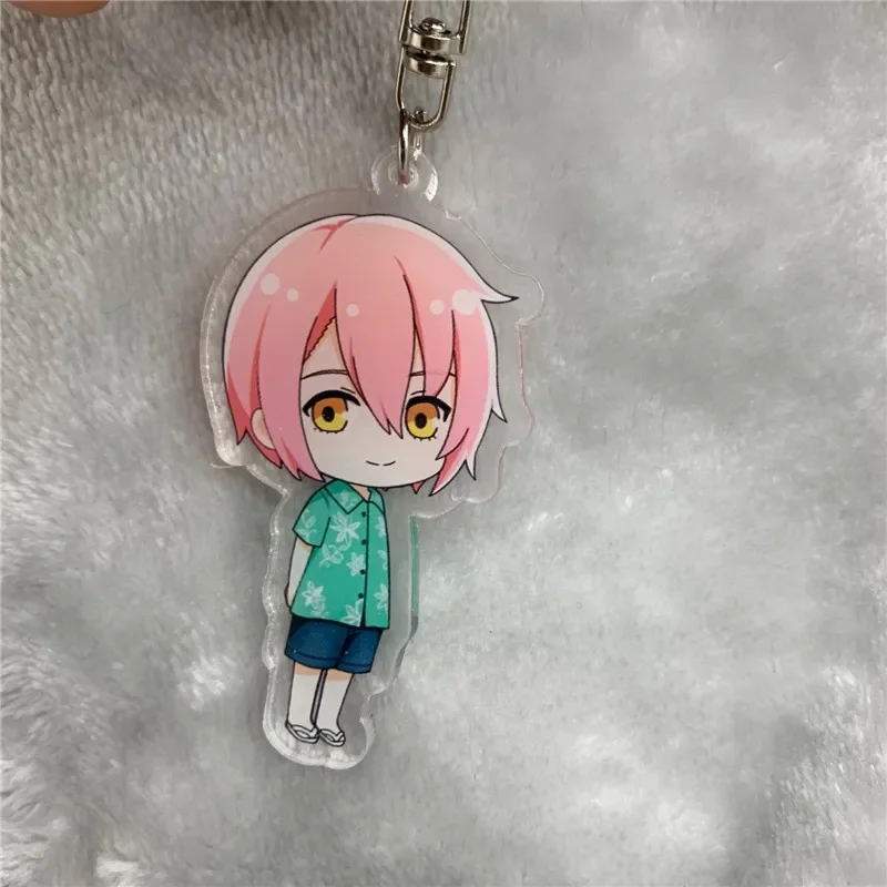 Anime Keychain Neji Kokuto Mutsumi Kai Acrylic Keyring Strap Figure Hanging Accessories 6cm