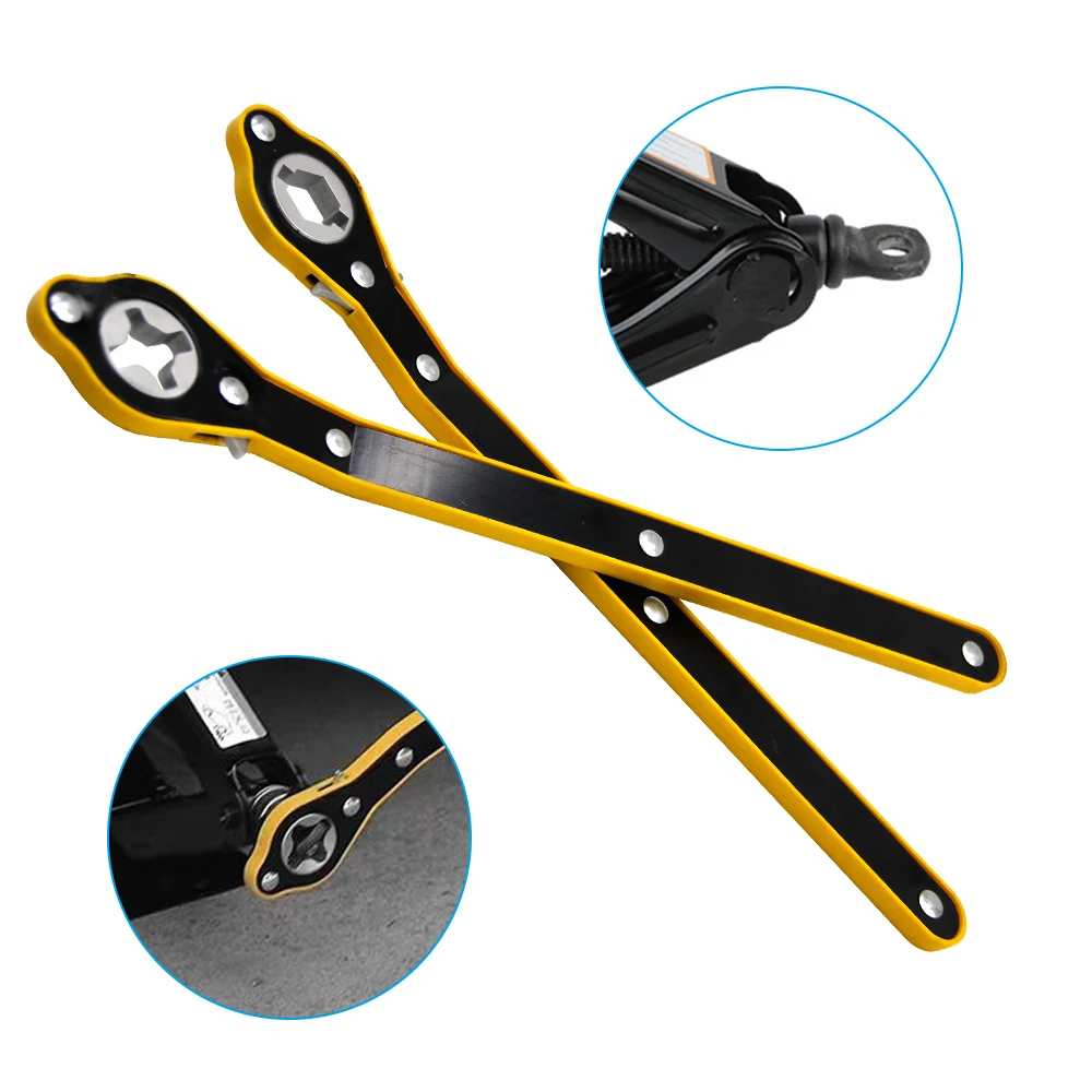 Car Mounted Small Car Universal Crank Handle Accessories with CAR Tools Car Jack Handle Lever Labor-saving Wrench Tool