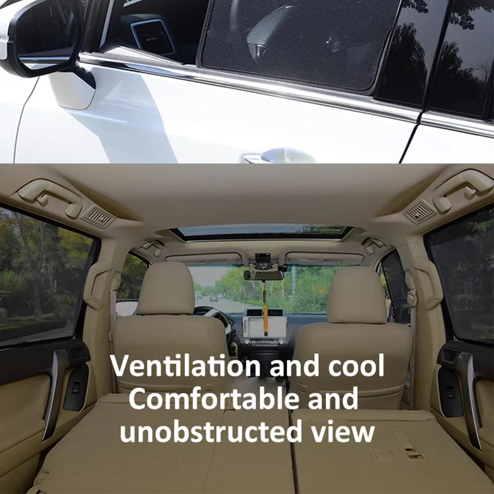 

For MG ZS Accessories MK1 2017-2023 ZS11 Car Front Rear Window Sun Shades Covers Anti UV Visors Heat Sunshades Accesorios Mesh