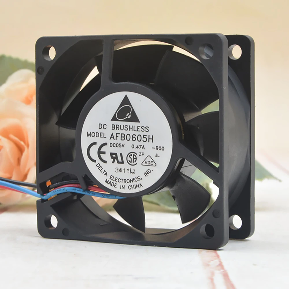 

for delta AFB0605H-R00 5V 0.47A 6CM 6025 60x60x25mm 3P axial cooling fan