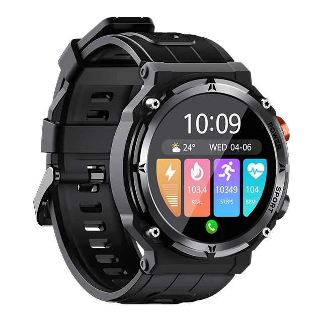 NEW Arrival C21PRO 1.39'Touch Screen Smartwatch Fitness Sports Big Battery 410mah Waterproof Outdoor Rugged Smart Watch