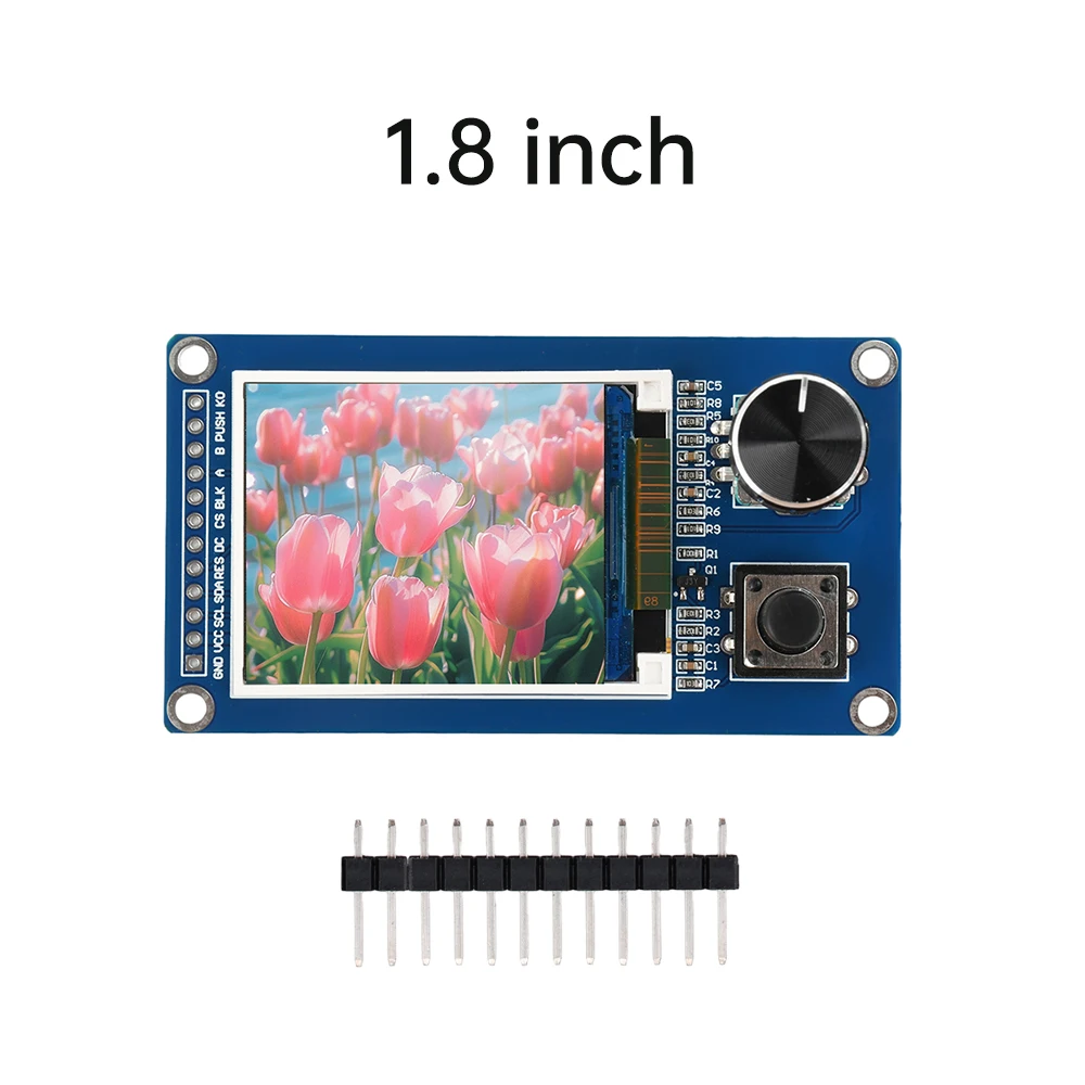 1.8-inch 2.4-inch TFT Display with EC11 Rotary Encoder Combination Module SPI Interface High-resolution LCD Screen for Arduino