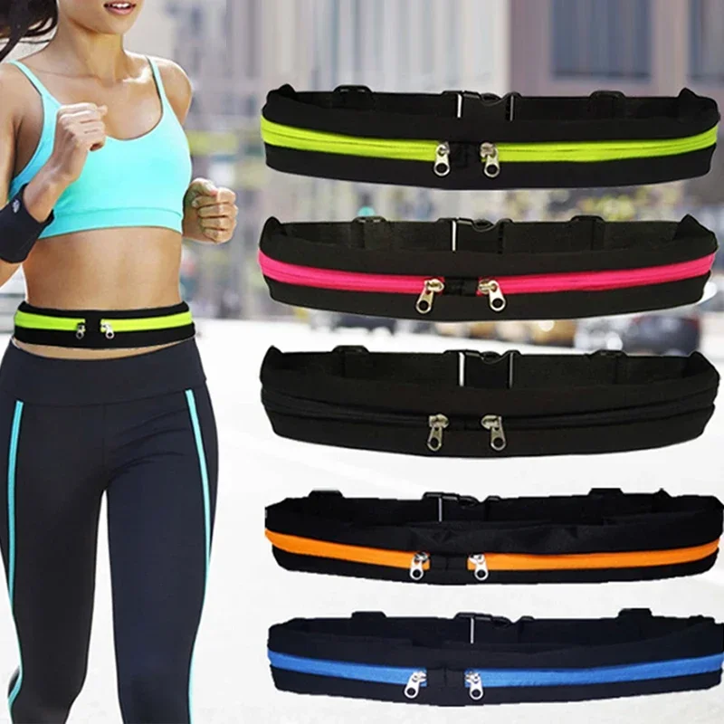 Sports Bag Waterproof Adjustable Anti-theft Pack Sport Belt Bag Running Waist Pocket Bag Outdoor Jogging Cycling Running Bag