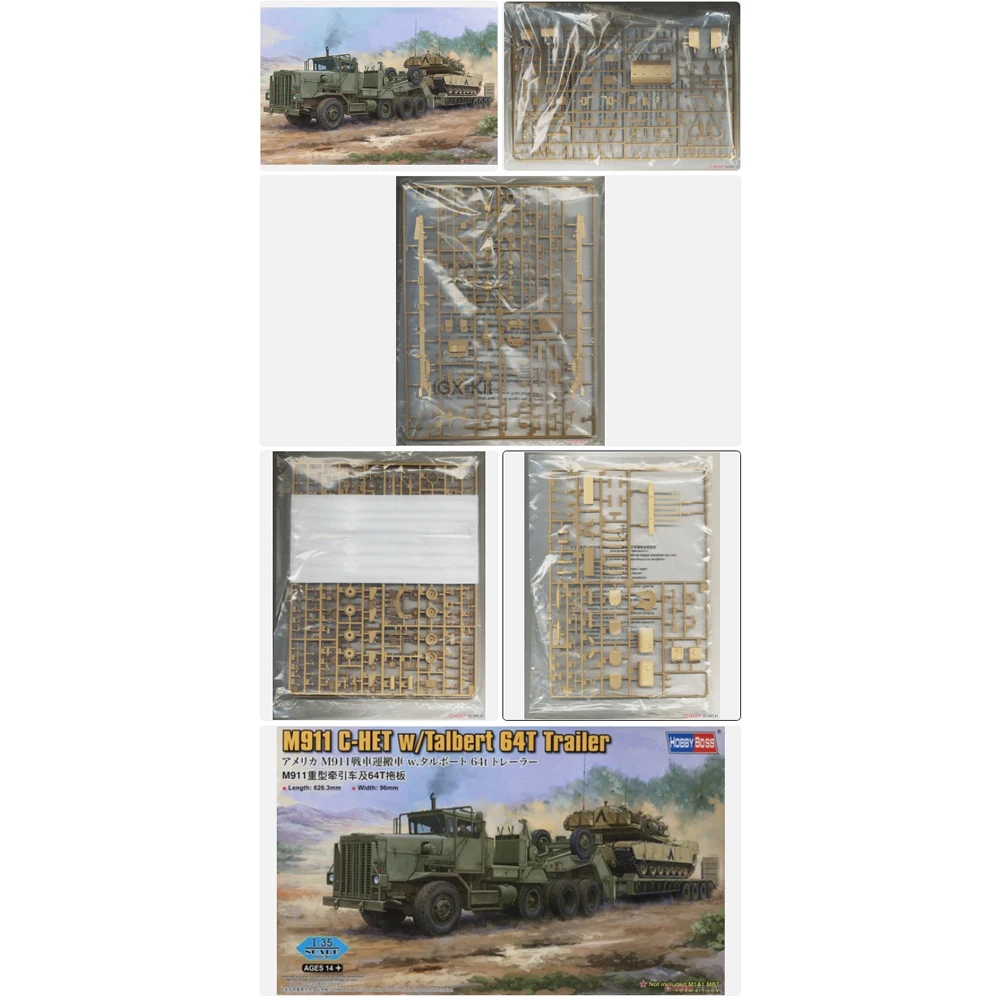 

Hobbyboss 85524 1:35 Scale M911 C-Het W/ Talbert 64T Trailer Vehicle Plastic Model Building Kit Hobby Craft Assembly Toy