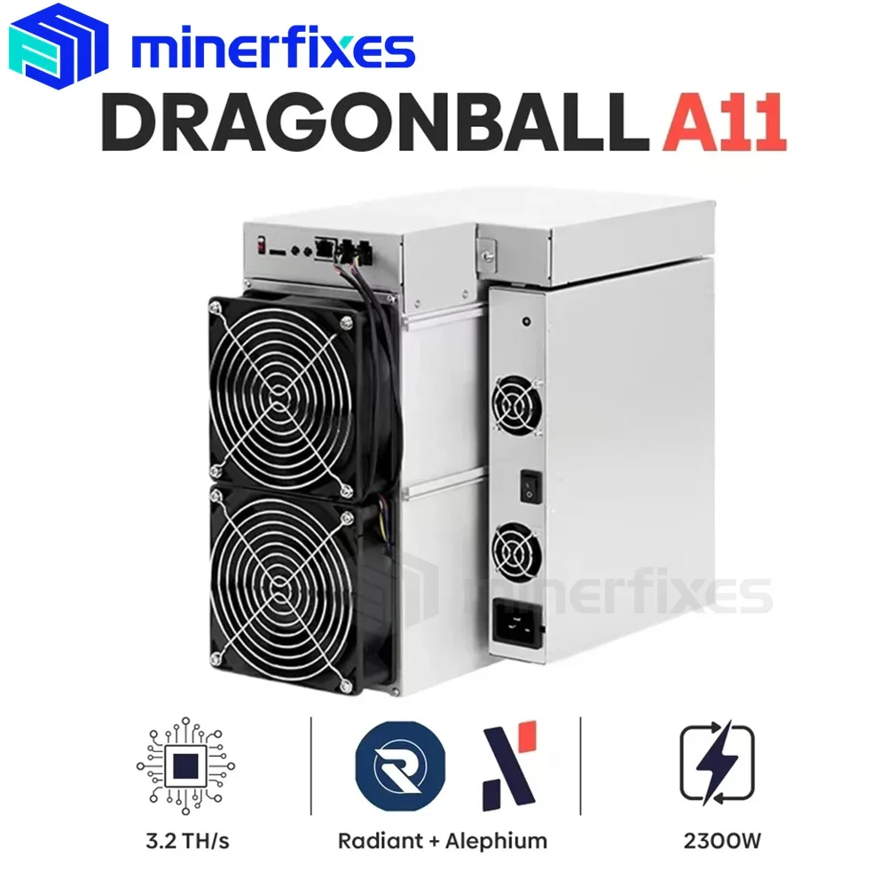 Model A11 Van Dragonball Mijnwerker Mining Sha512256d Algoritme Met Een Maximale Hashrate Van 3. 2th/S Voor Een Stroomverbruik Van 2300W