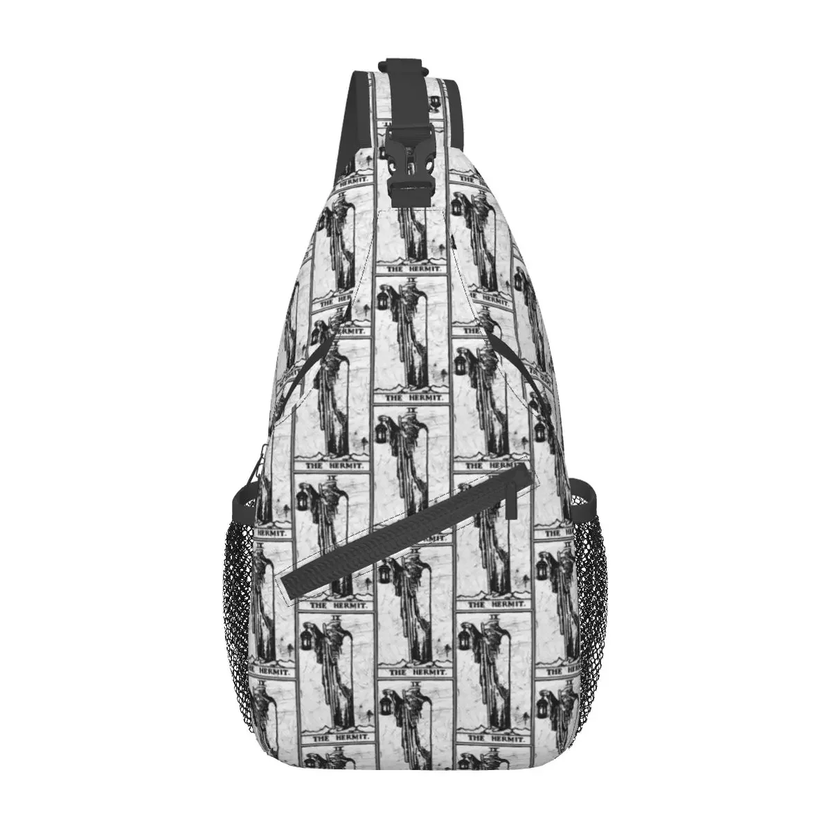 男性と女性のためのタロットカードバックパック,小さなショルダーバッグ,胸,クロスオーバー,ハイキング,旅行,デイパック,アルカナ占い,カジュアル