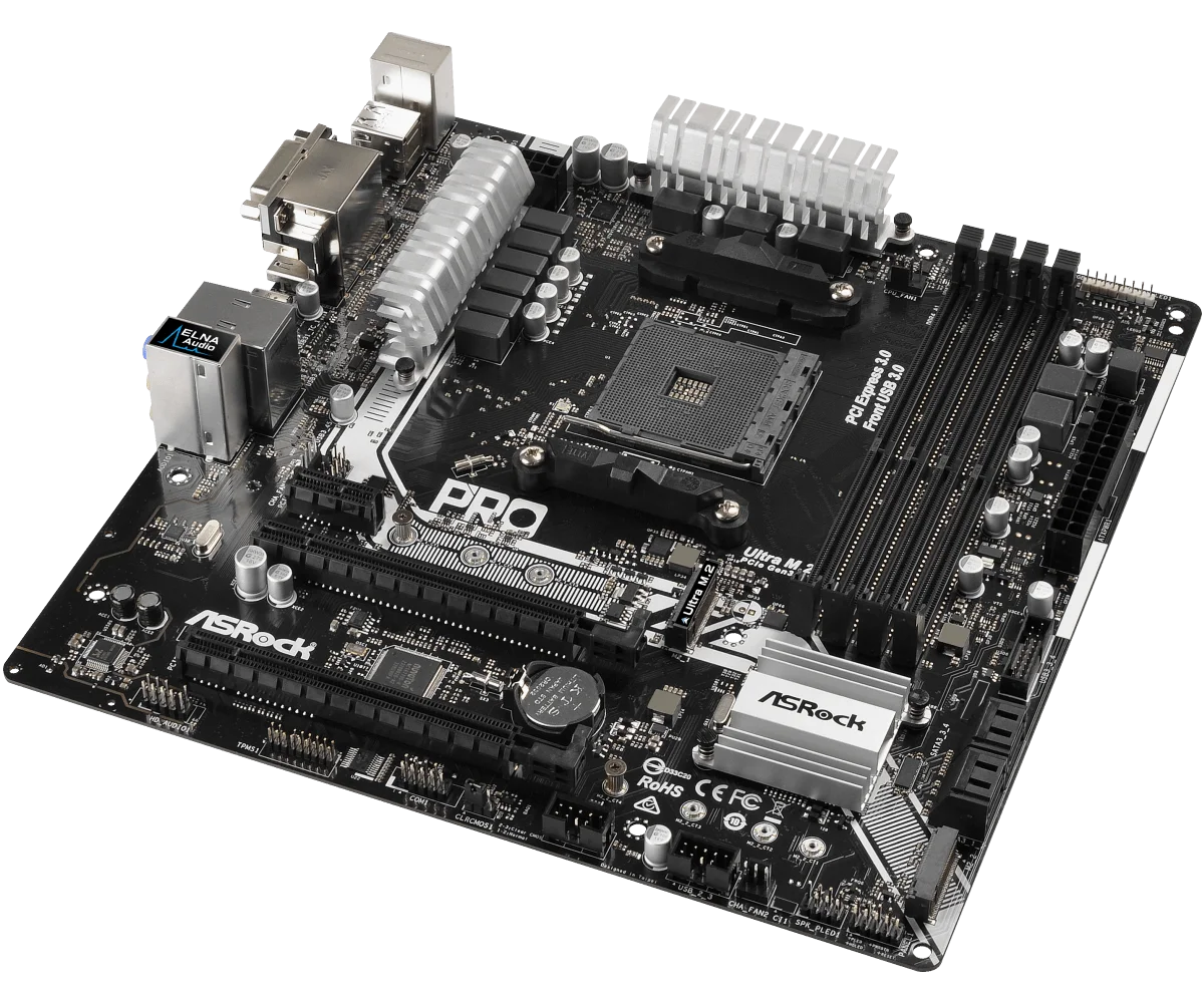 Imagem -04 - Asrock-motherboard A320 A320m Pro x Ddr4 64gb Am4 Amd Ryzen 5500 Cpu Pci-e 3.0 x M.2 Usb M-atx