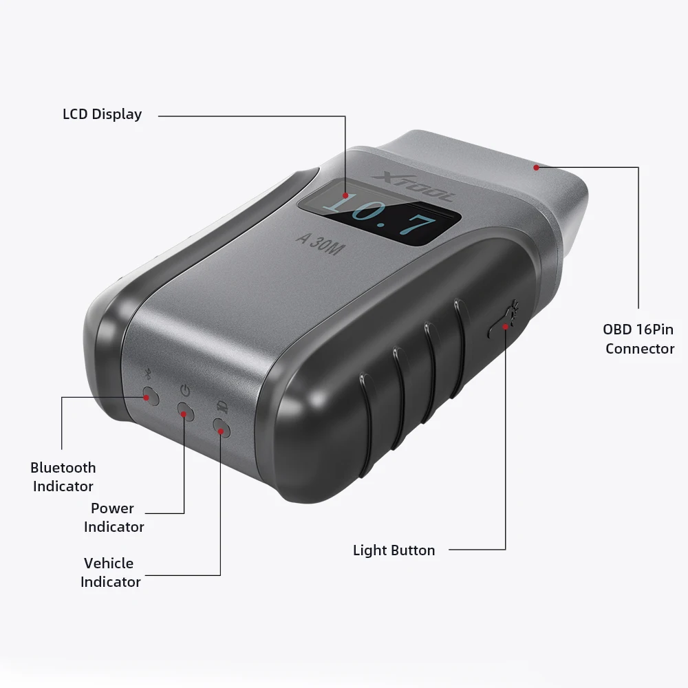 A30M V2.0 OBD2 Scanner Full System BT Car Diagnostic Tools Bi-directional Scanner 23 Reset Functions With CANFD FCA