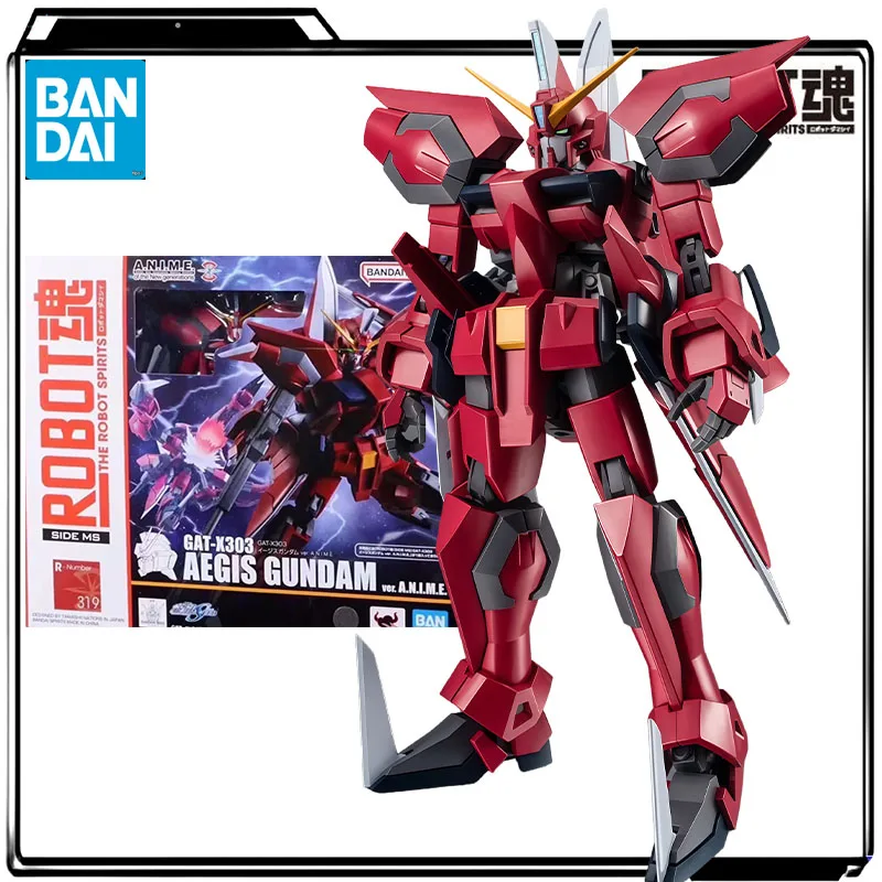 

Bandai Genuine ROBOT Anime Figure GAT-X303 Aegis Gundam 135mm Action Figure Toys for Boys Kids Gift Collectible Model Ornament