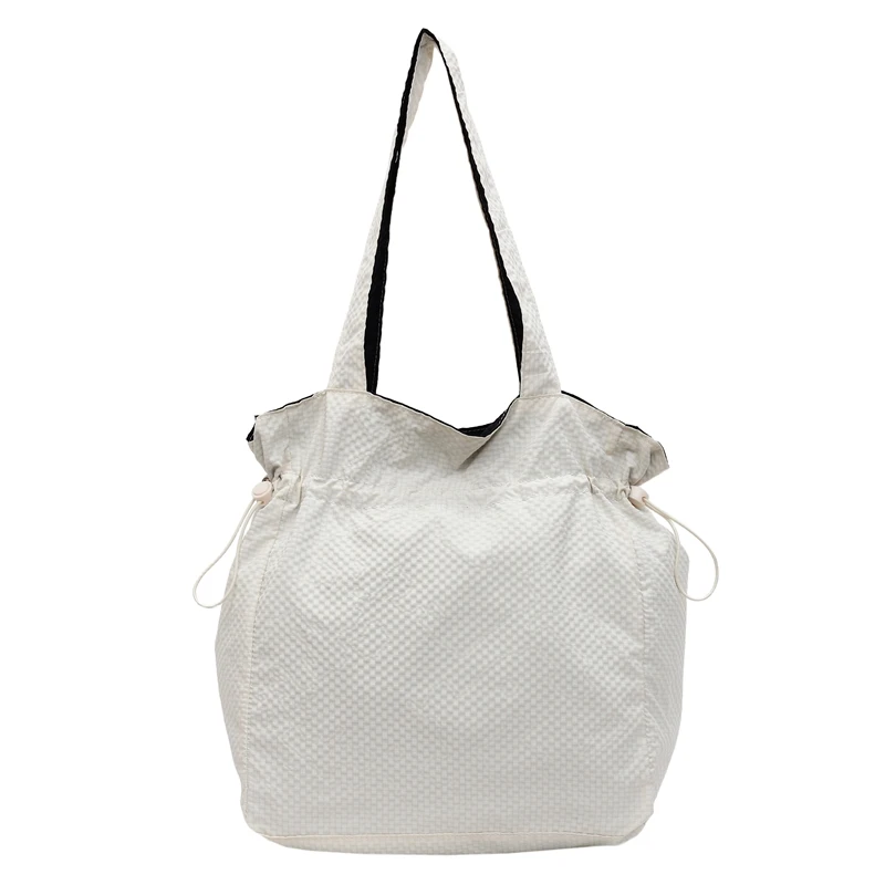 

Women handbag 2025 Summer Drawstring Tote Bag - Spacious &Lightweight Canvas Shoulder Bag for Women, Minimalist Chic & Versatile